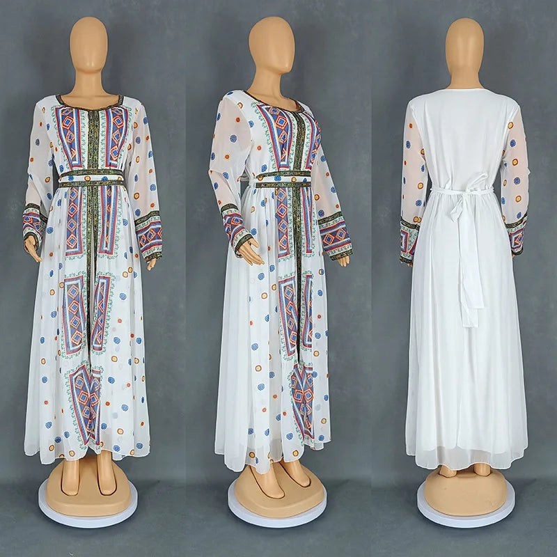 Women Dubai Abaya Eid Djellaba Jalabiya