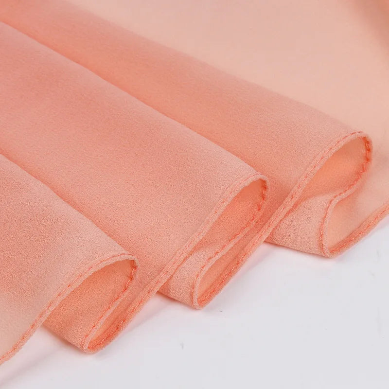 Muslim Chiffon Hijab Scarf Women Long Solid Color Head Wrap For Women Hijabs Scarves Ladies Muslim Veil Jersey Hijabs