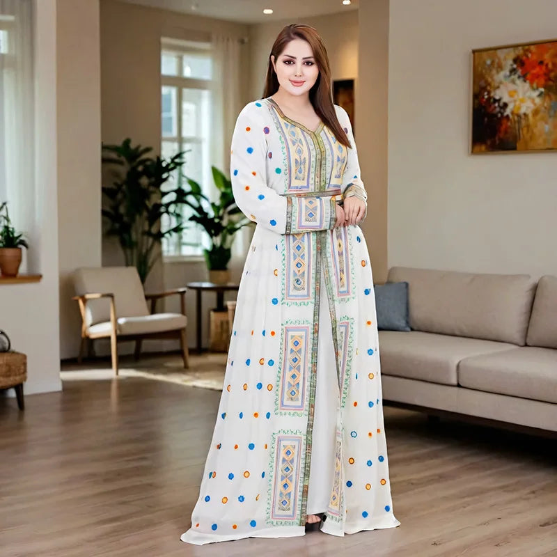 Women Dubai Abaya Eid Djellaba Jalabiya