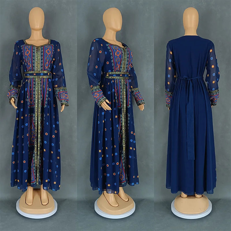 Women Dubai Abaya Eid Djellaba Jalabiya