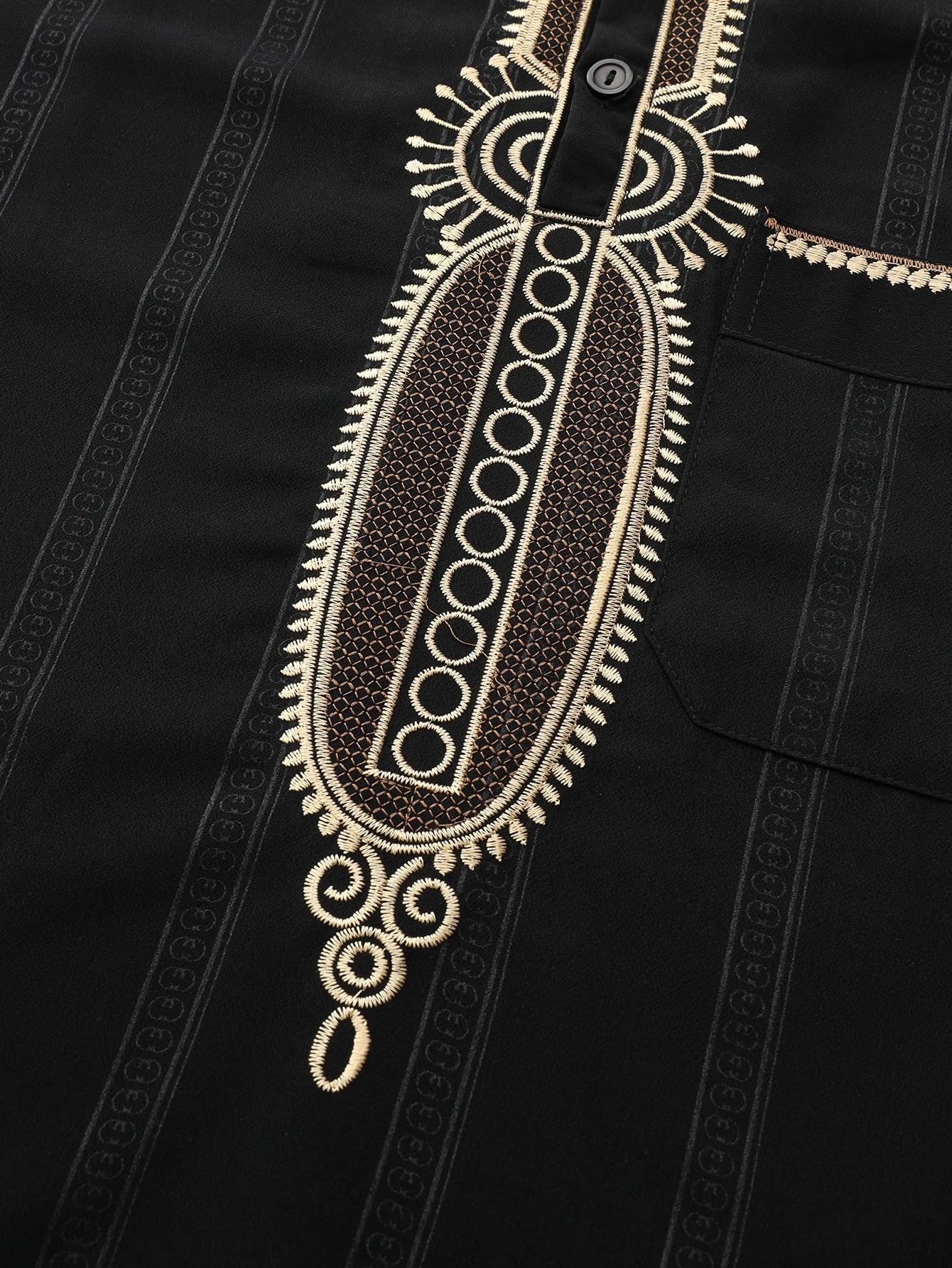 luxurious men's Abaya Islamic loose Thobe