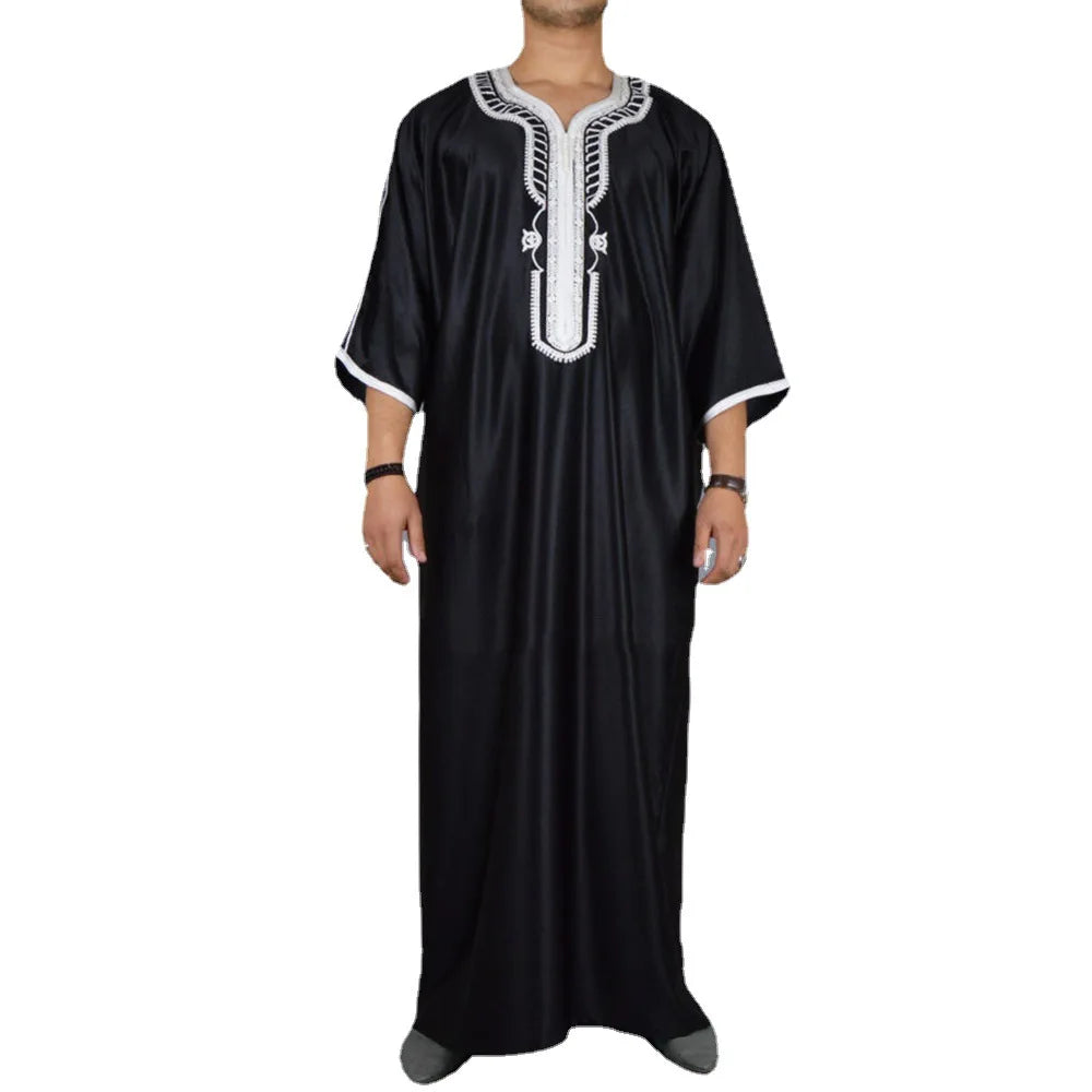 Men Abaya Jalabiya Thobe Summer