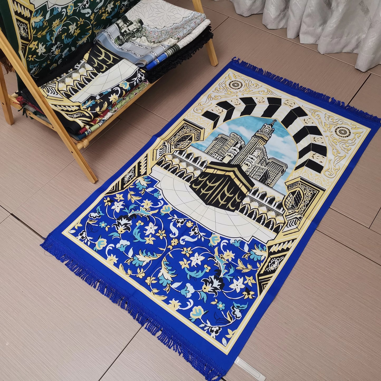 Suede Muslim Prayer Mat Indonesia Soft Prayer rug Portable Pray Carpet