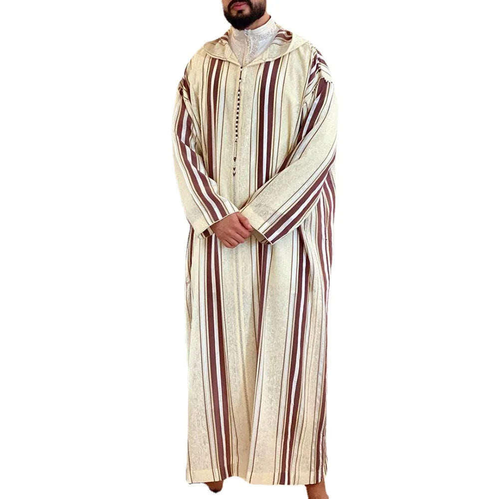 Eid Muslim Men Jubba Thobe Long Robe