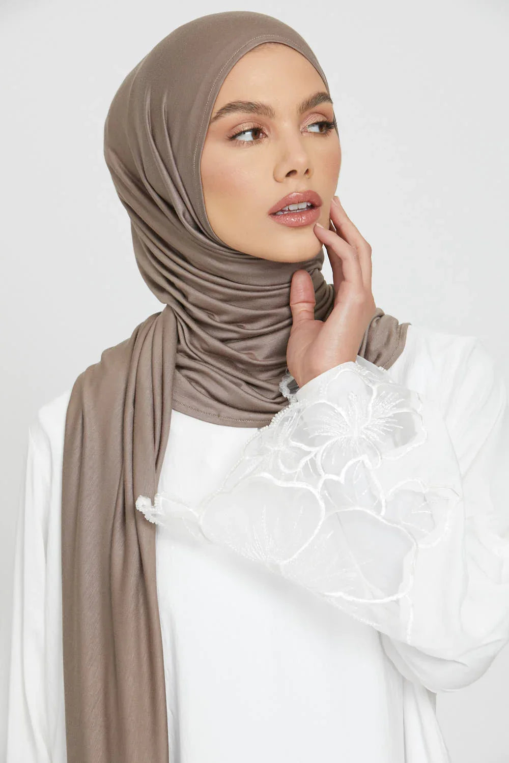 Muslim Jersey Hijab Scarf Women Long Solid Color Head Wrap For Women Hijabs Scarves Ladies Muslim Veil Jersey Hijabs
