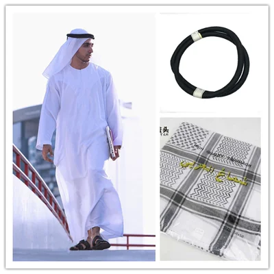 Dubai Jubba Thobe Kaftan Headscarf