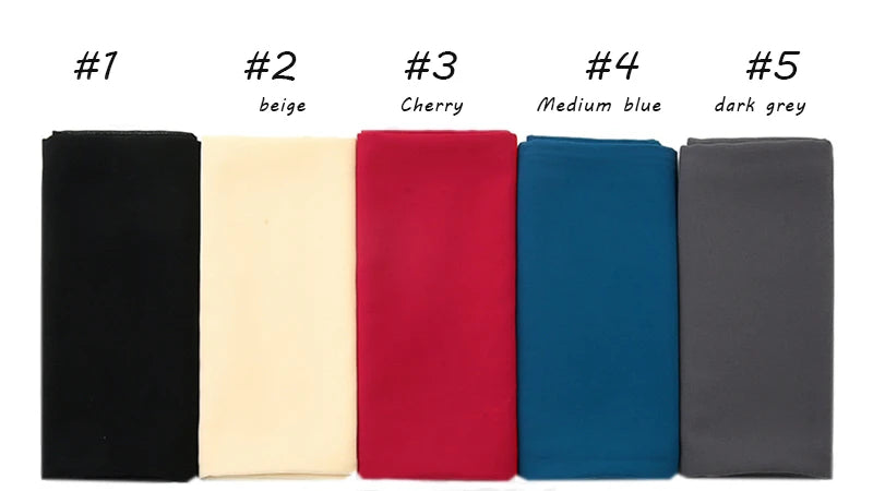 Ramadan Muslim Chiffon Hijabs For Woman Plain Color Headscarf Long Shawl Scarf Women Jersey Hijabs Ladies Islam Voile Hijab