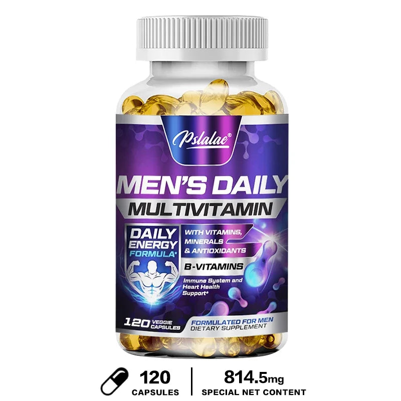 Men's Multivitamin Supplement with Vitamins A, B12, C, D & E Non-GMO Capsules