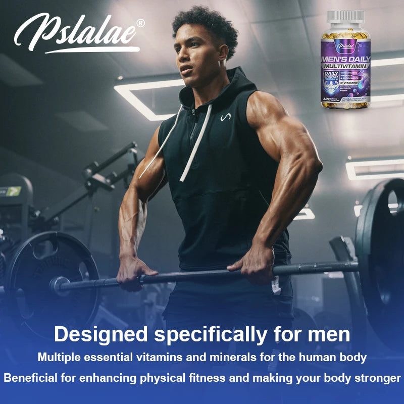Men's Multivitamin Supplement with Vitamins A, B12, C, D & E Non-GMO Capsules