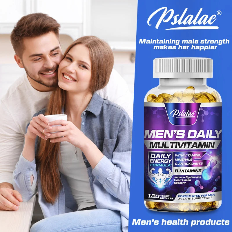 Men's Multivitamin Supplement with Vitamins A, B12, C, D & E Non-GMO Capsules