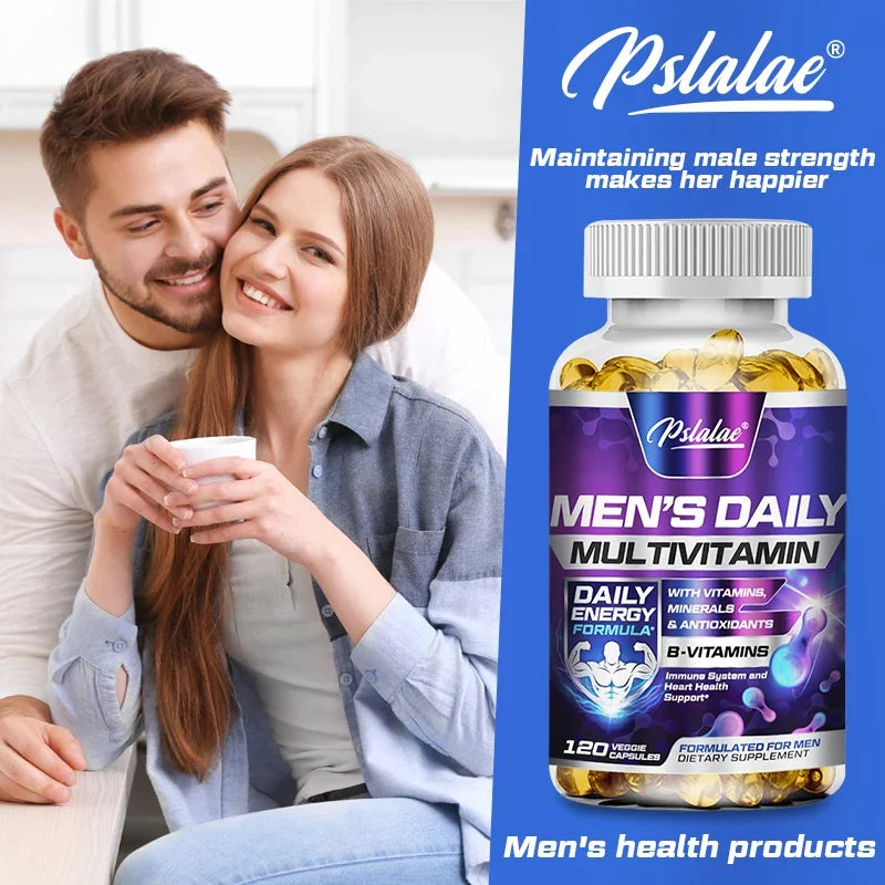 Men's Multivitamin Supplement with Vitamins A, B12, C, D & E Non-GMO Capsules