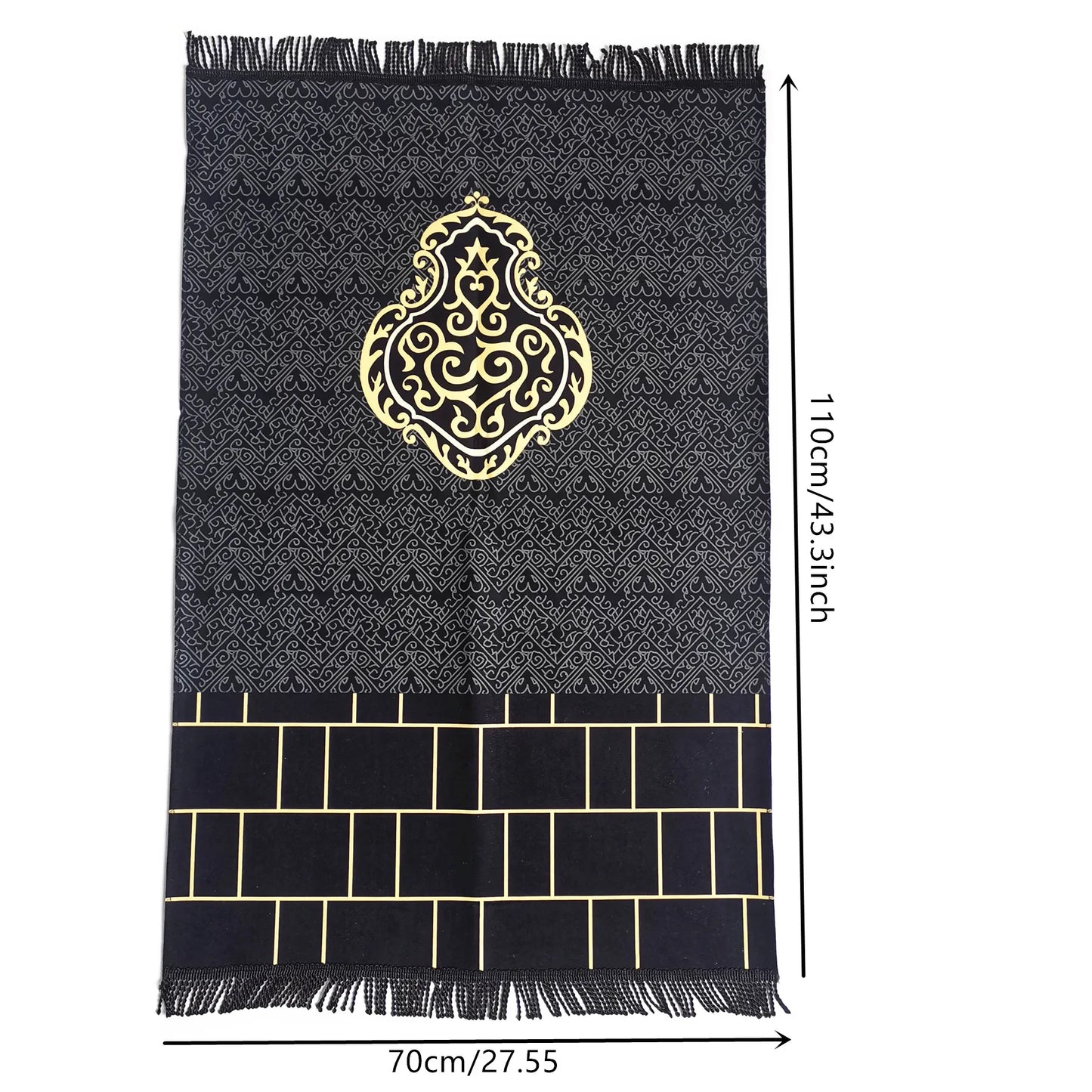 Suede Muslim Prayer Mat Indonesia Soft Prayer rug Portable Pray Carpet