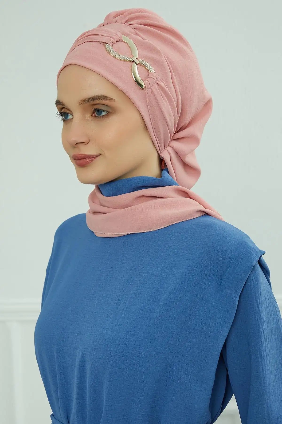 Ramadan Muslim Inner Hijabs For Woman Turban Hijabs With Cap Islamic Muslim Jersey Head Scarf Headwraps Muslim Women Clothing