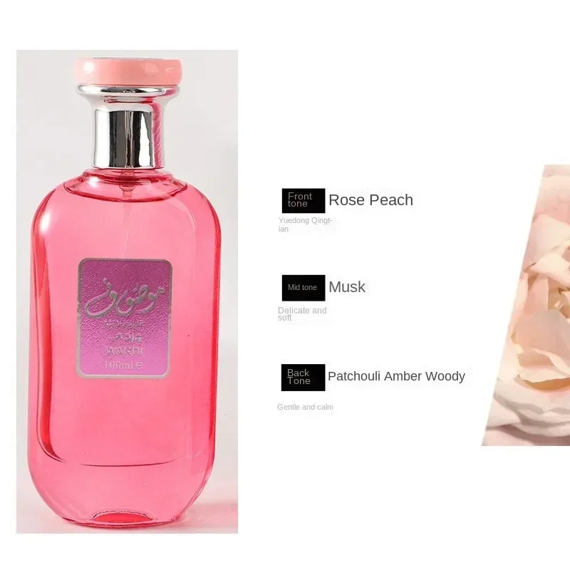 The 100 - ml original Dubai MOUSUF Arabian perfume is a unisex light fragrance. It combines various scents like