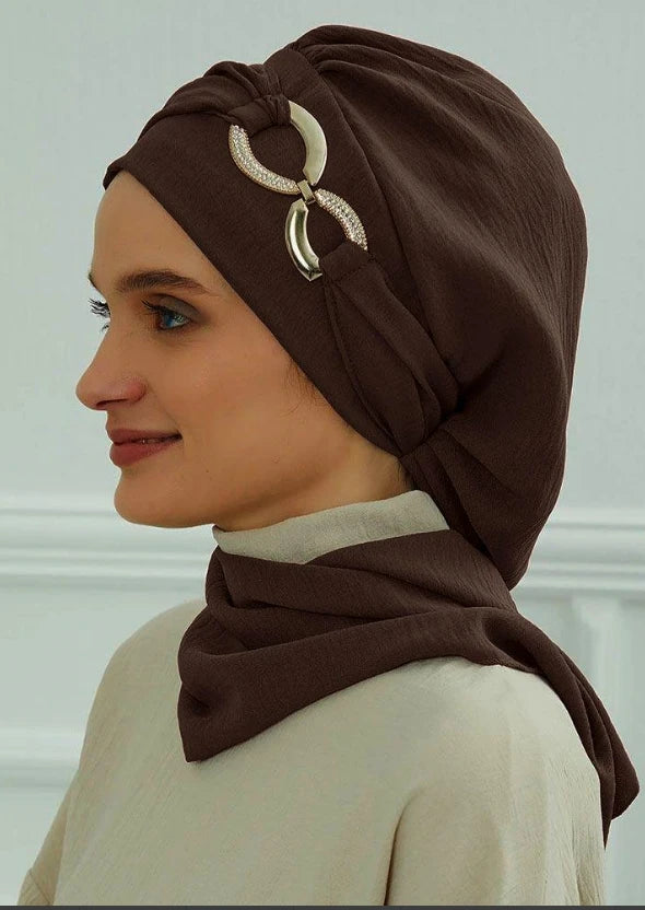 Ramadan Muslim Inner Hijabs For Woman Turban Hijabs With Cap Islamic Muslim Jersey Head Scarf Headwraps Muslim Women Clothing