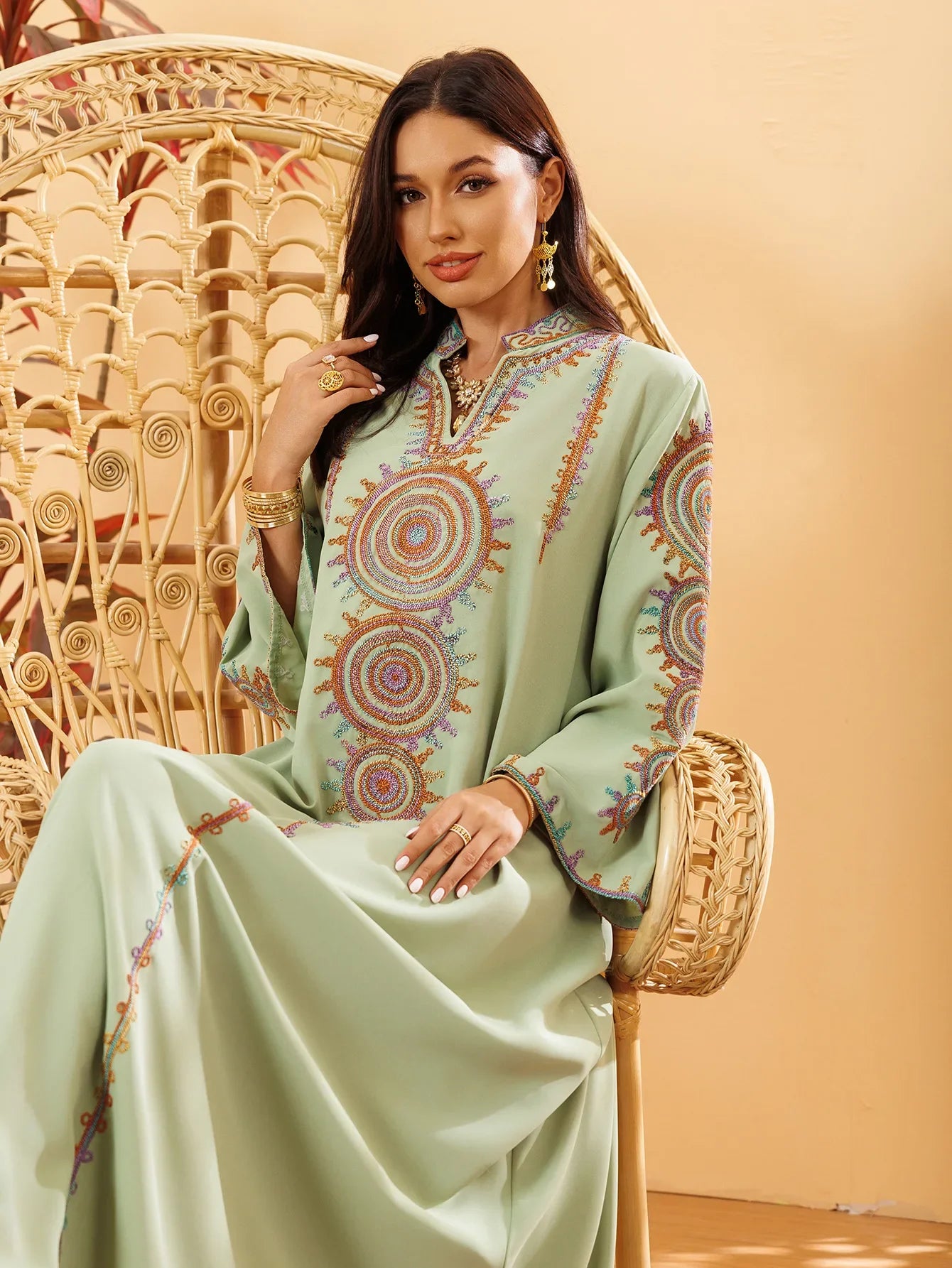Woman Dubai Abaya