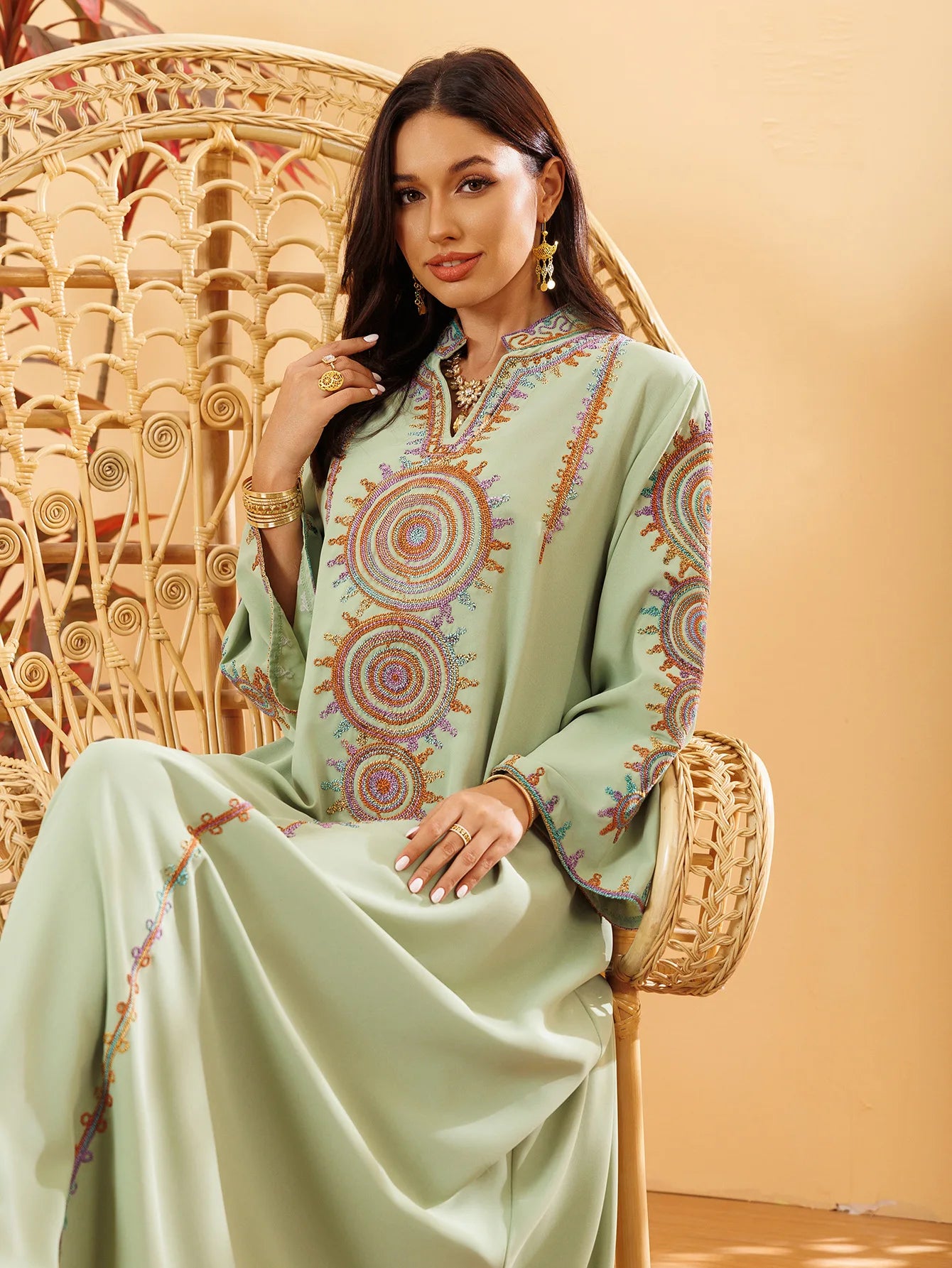 Arab Dubai Abaya Women Jalabiya