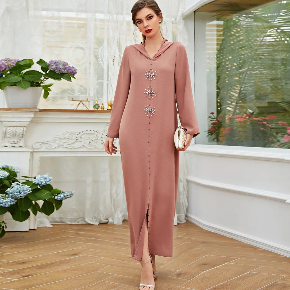 Muslim Dubai Abaya Batwing Nida Prayer Hijab Dress