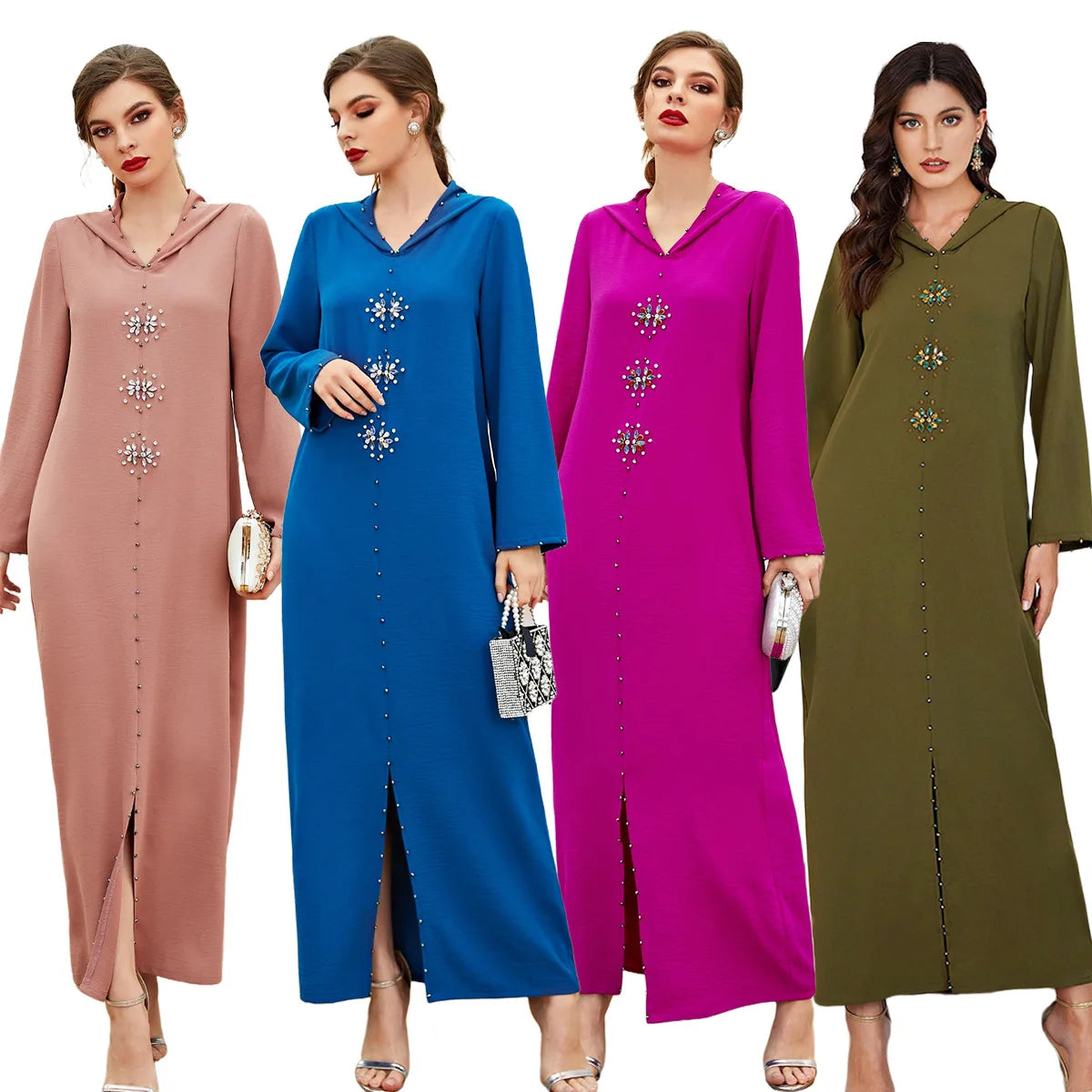 Muslim Dubai Abaya Batwing Nida Prayer Hijab Dress