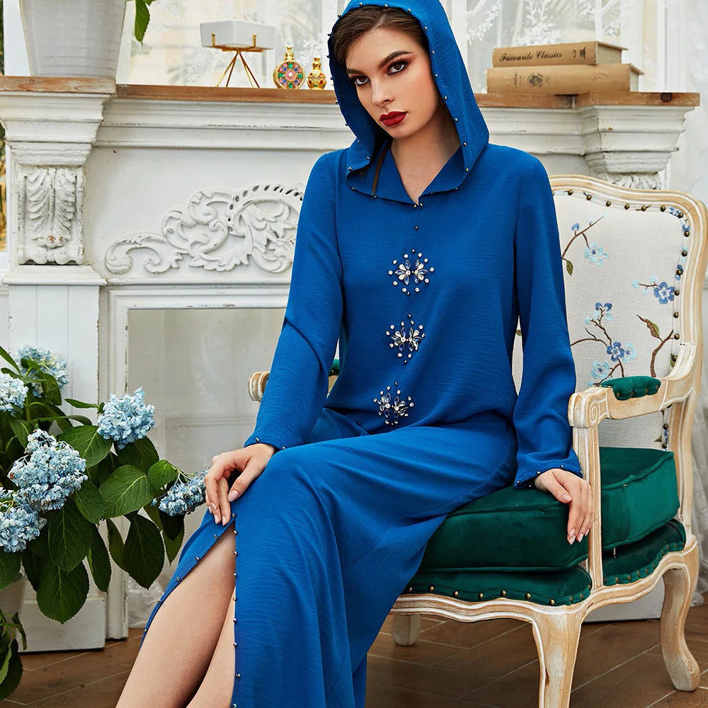 Muslim Dubai Abaya Batwing Nida Prayer Hijab Dress