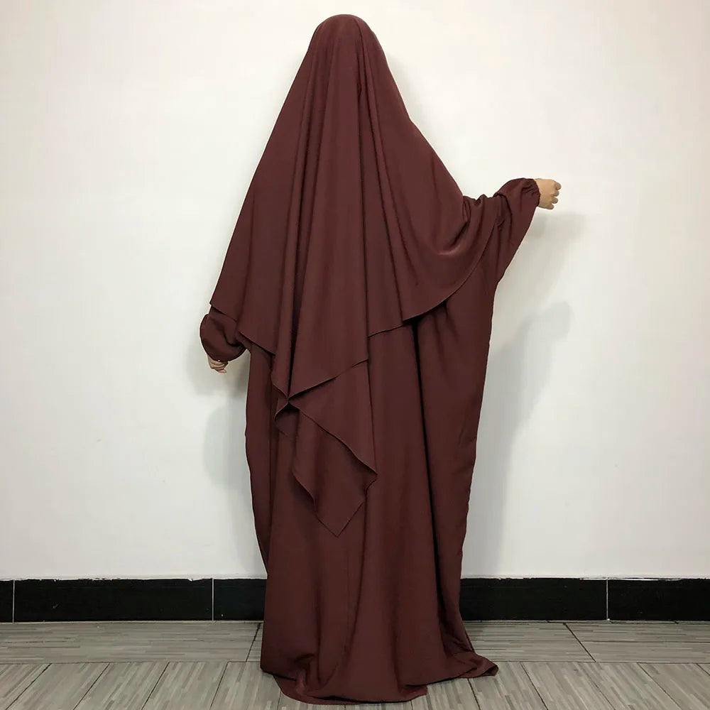 2 Piece Modest Set Khimar Abaya
