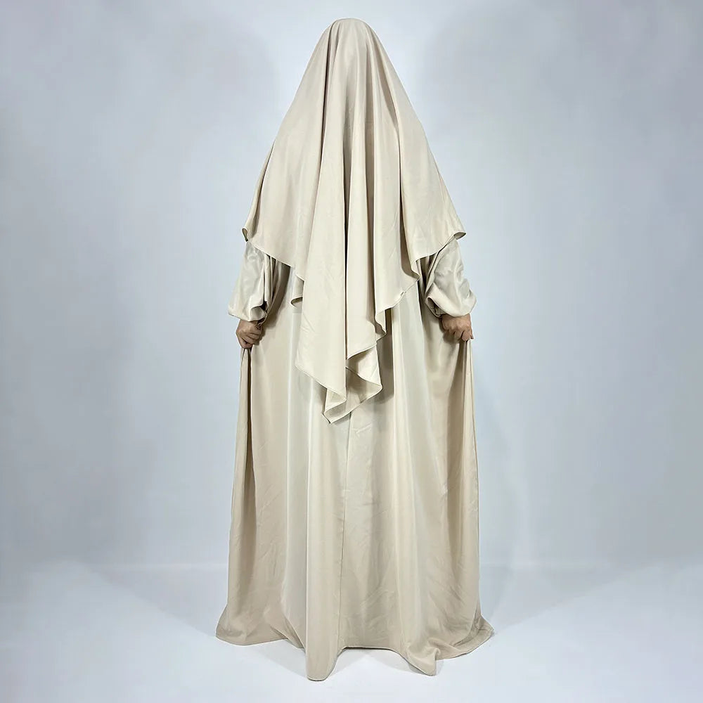 2 Piece Modest Set Khimar Abaya