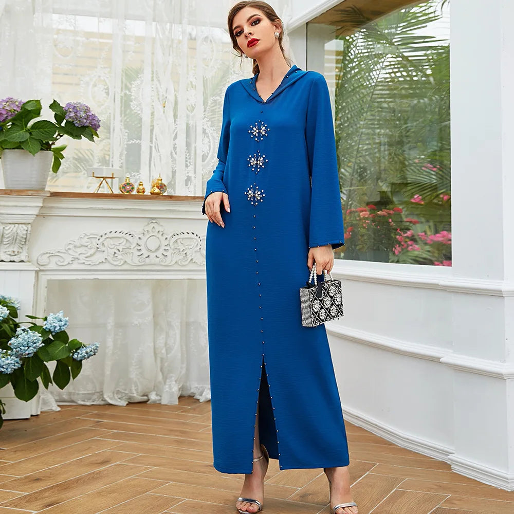 Muslim Dubai Abaya Batwing Nida Prayer Hijab Dress