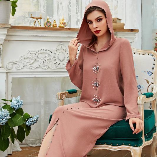 Muslim Dubai Abaya Batwing Nida Prayer Hijab Dress