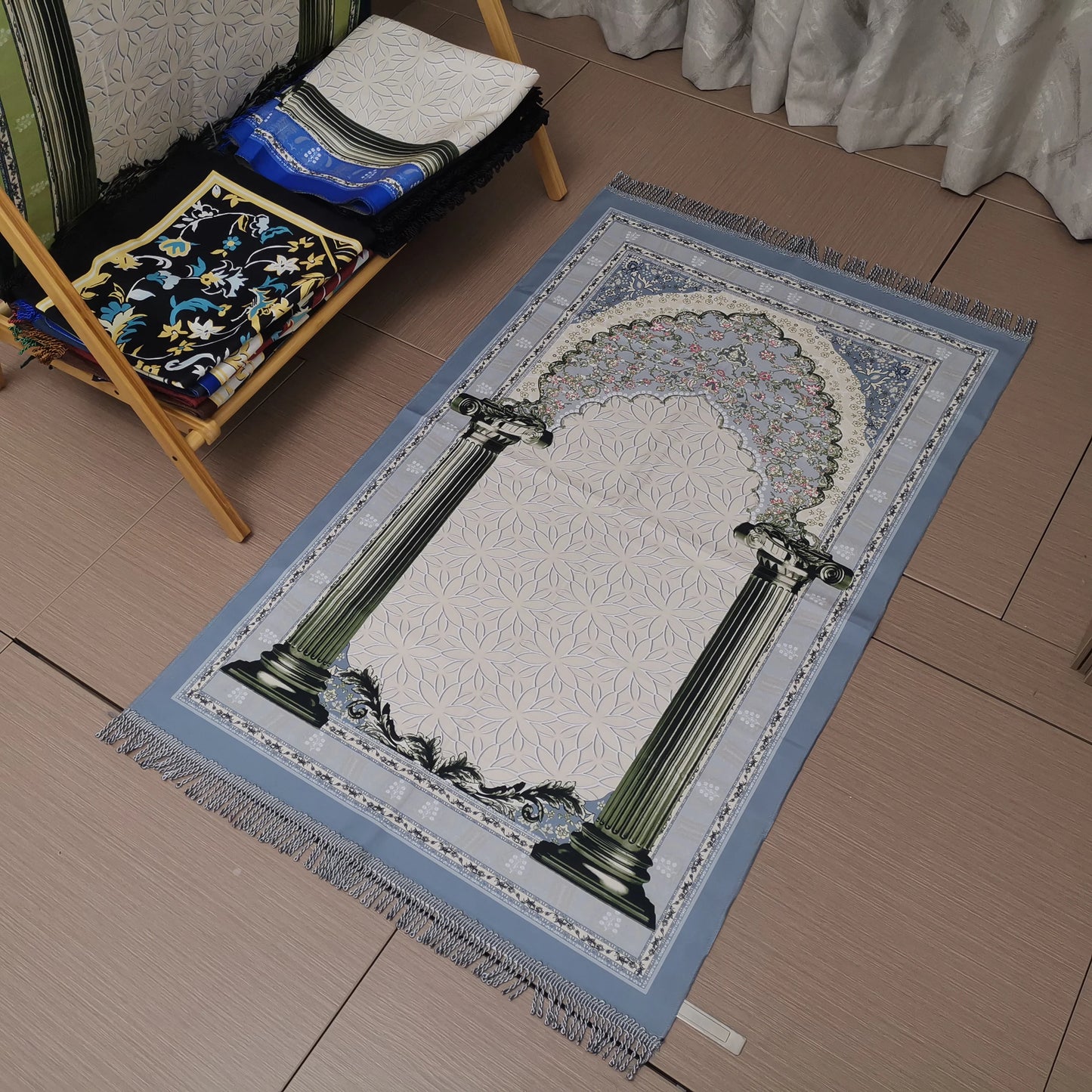Suede Muslim Prayer Mat Indonesia Soft Prayer rug Portable Pray Carpet