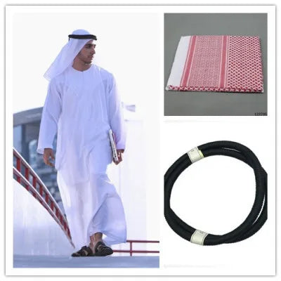 Dubai Jubba Thobe Kaftan  Headscarf
