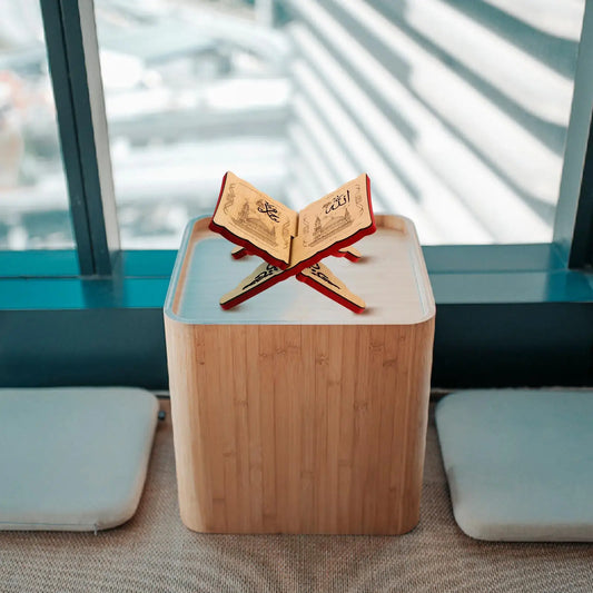 Wooden Quran Bookshelf  Holder