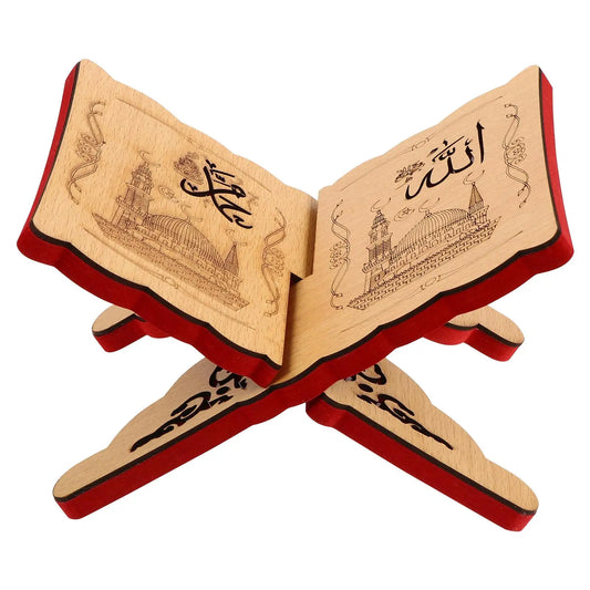 Wooden Quran Bookshelf  Holder