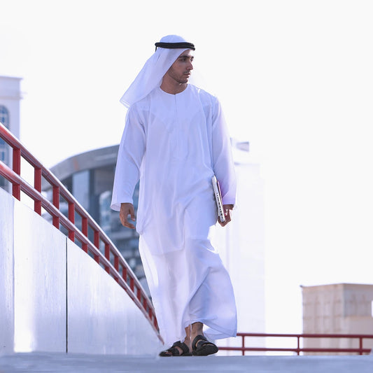 Dubai Jubba Thobe Kaftan  Headscarf