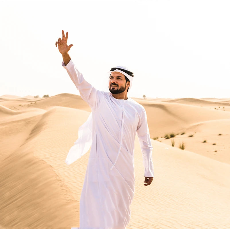 Dubai Jubba Thobe Kaftan  Headscarf